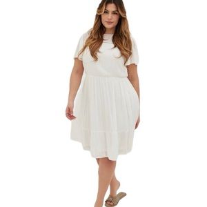 Torrid White Midi Dress NWOT